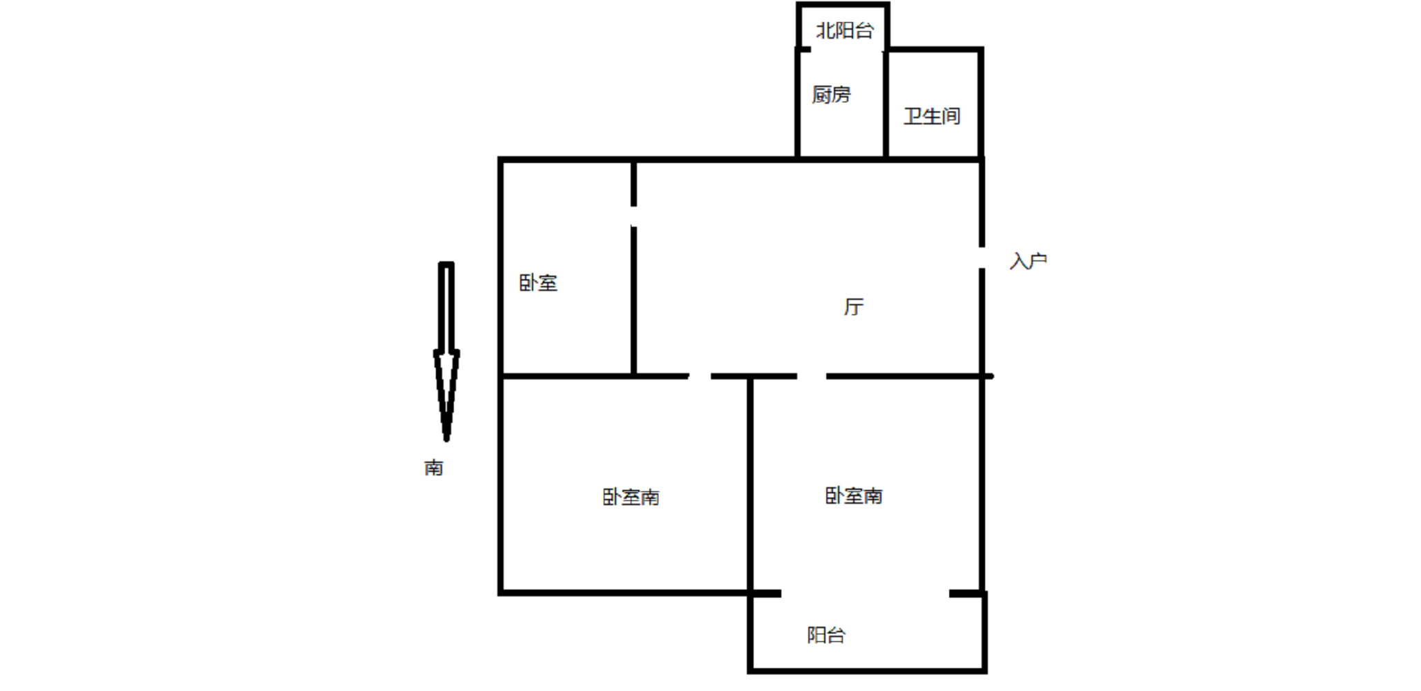 外滩花苑 3室1厅1卫 89m&sup2;