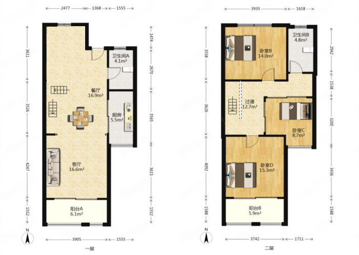 永和佳苑北区 4室2厅2卫 170m&sup2;