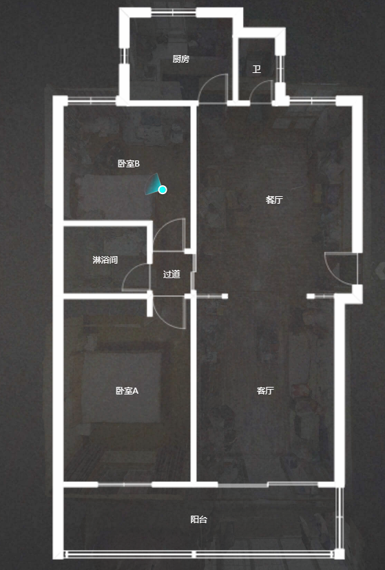 富贵园 2室2厅2卫 94.09m&sup2;
