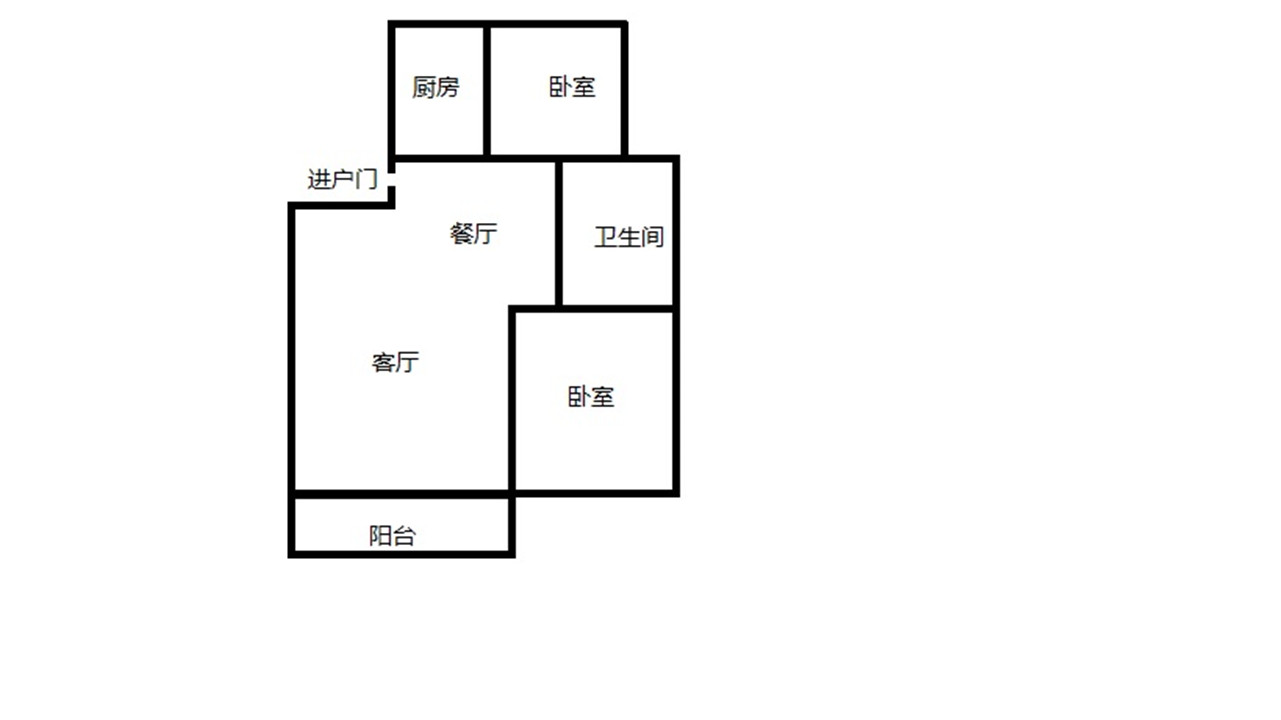 锦安花园一期 2室1厅1卫 89.00m&sup2;