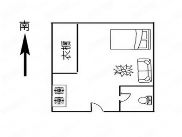 崇川星光域 1室1厅1卫 45m&sup2;