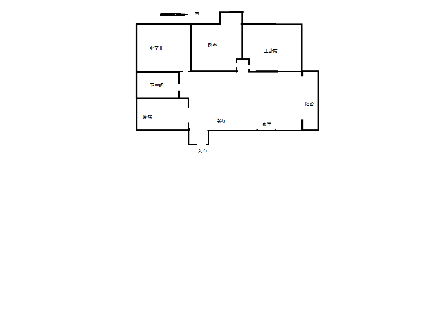 景华城 3室2厅2卫 136.00m&sup2;