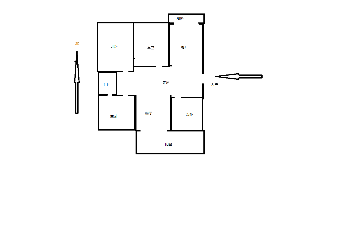 外滩小区 3室2厅2卫 124m&sup2;