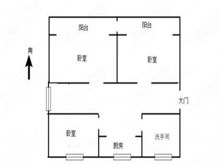 前景花苑 3室1厅1卫 110.72m&sup2;