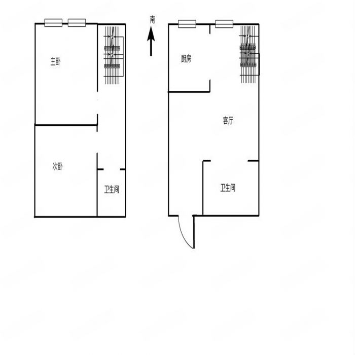 帝奥北城名郡二期 2室1厅1卫 100m&sup2;