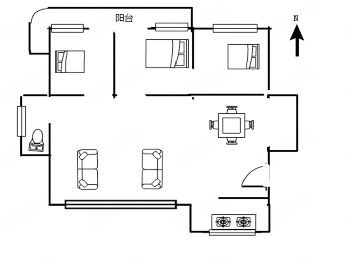 裕豐廣場 3室2厅1卫 158m&sup2;