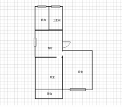 公园三村 2室1厅1卫 61m&sup2;