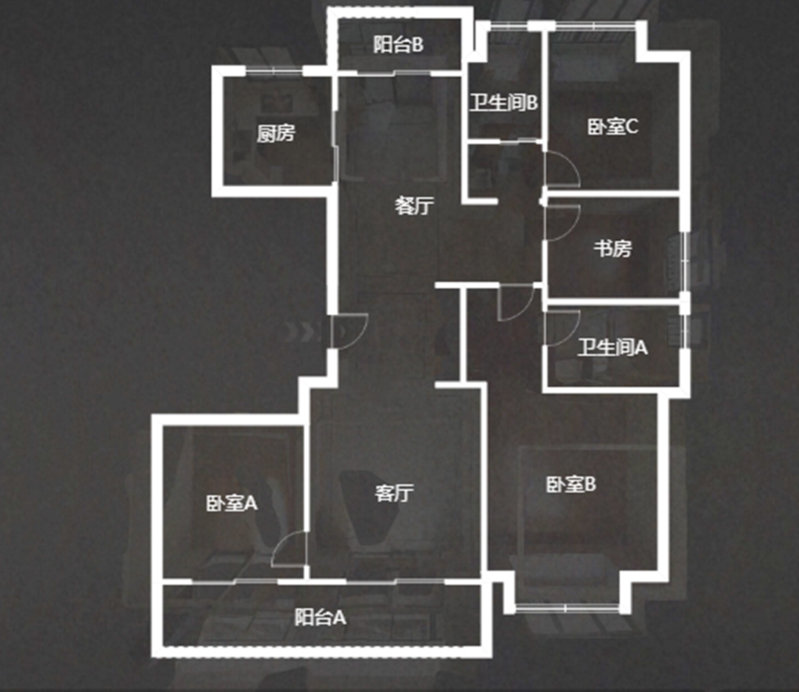 绿城沁园 4室2厅2卫 143m&sup2;