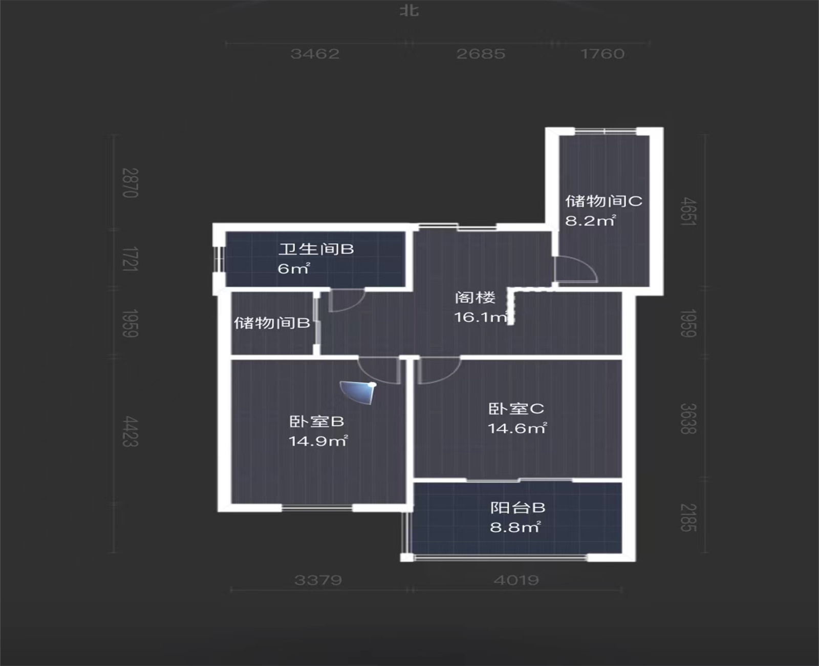 天润家园 3室2厅1卫 168.43m&sup2;