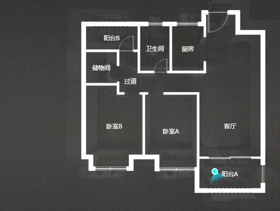 新城香溢紫郡 3室1厅1卫 94.77m&sup2;