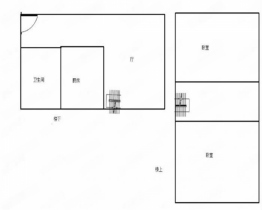 奥特莱斯 1室1厅1卫 58m&sup2;