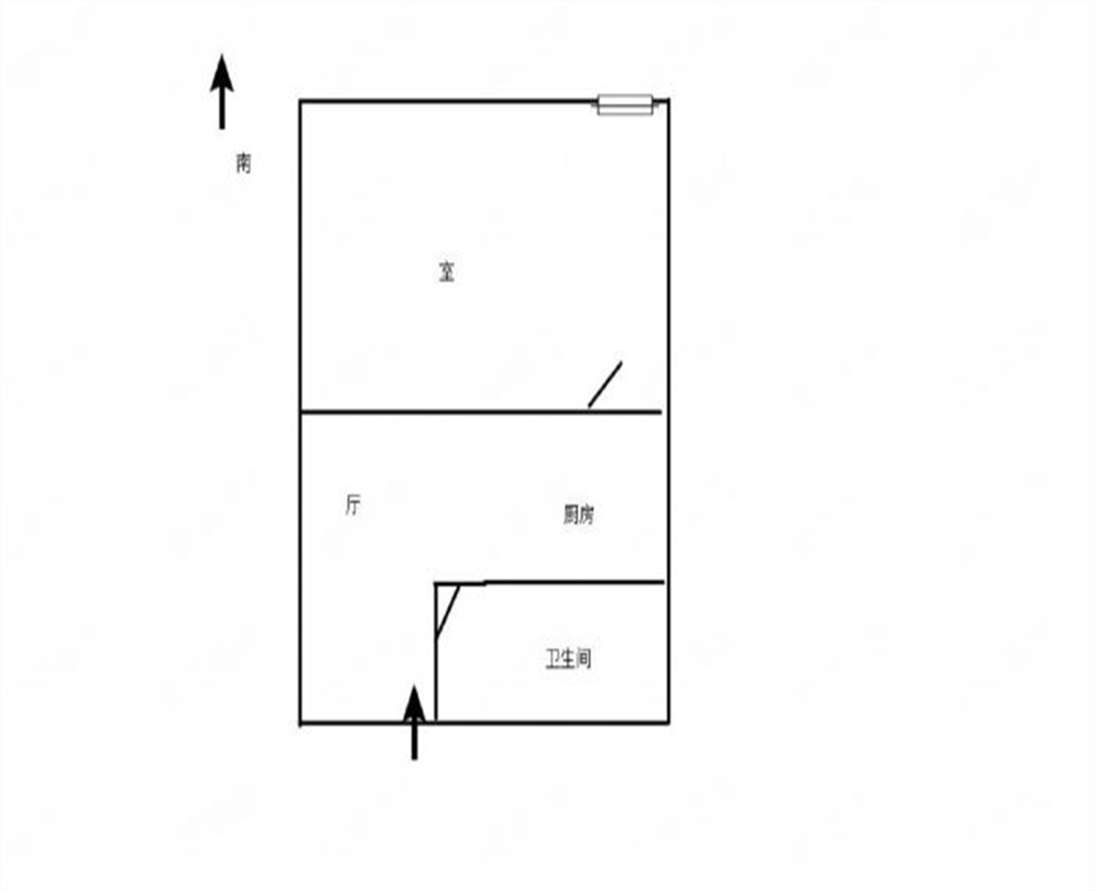 帝奥北城名郡 1室1厅1卫 50m&sup2;