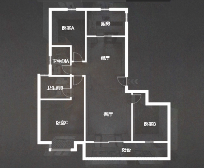 世茂九龙庭 3室2厅2卫 123m&sup2;