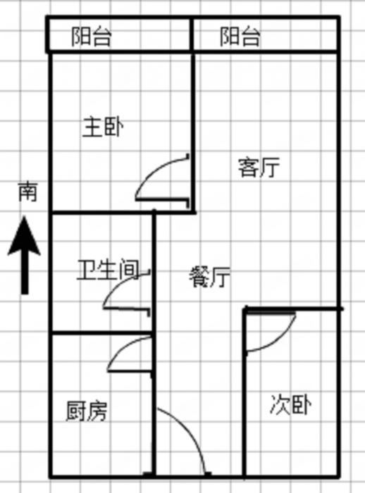 三里墩花苑三期 2室1厅1卫 99m&sup2;