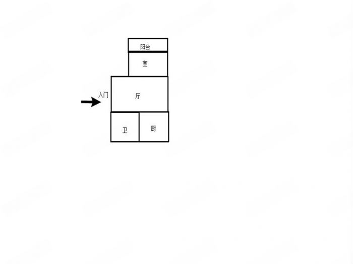 北濠桥新村 1室1厅1卫 54m&sup2;