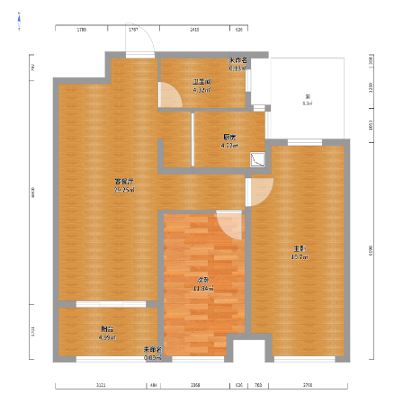 和融&bull;优山美地名邸 3室2厅1卫 102.00m&sup2;