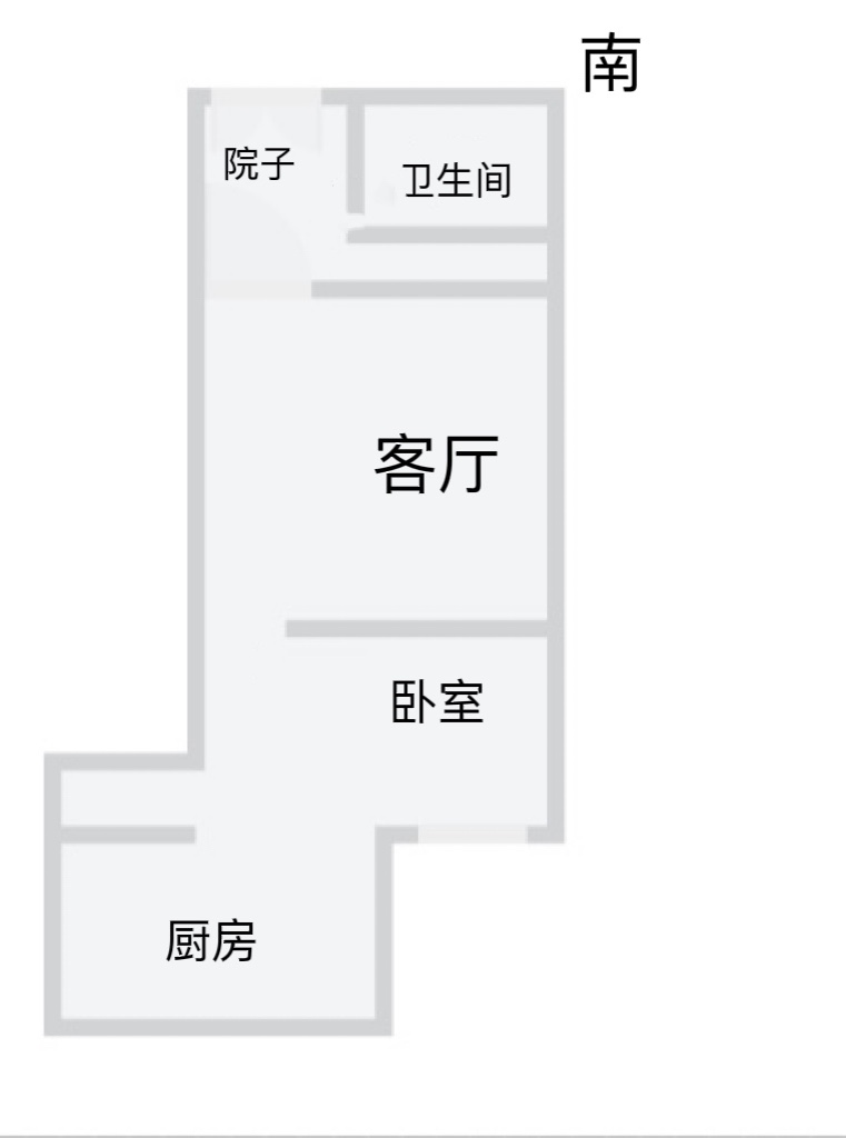 青年路新村 1室1厅1卫 39.39m&sup2;