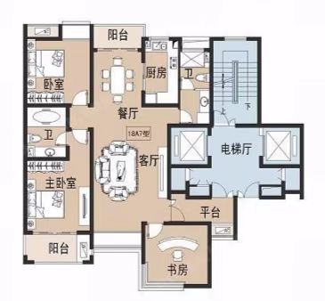 城市嘉苑 4室2厅1卫 158m&sup2;