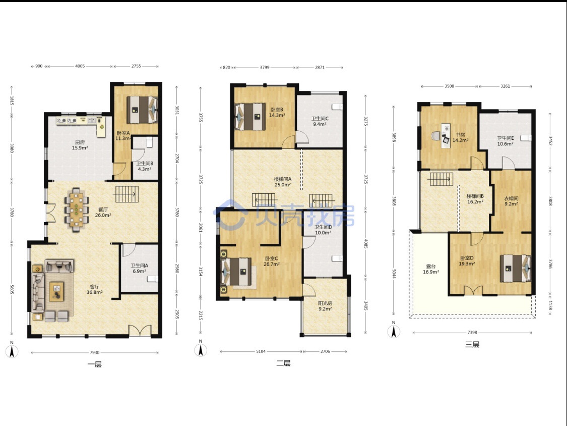 顺发御园 4室2厅3卫 371m&sup2;