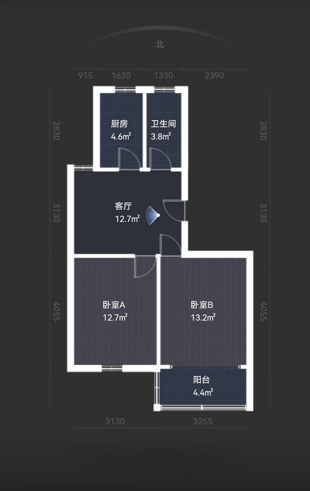南川园新村 2室1厅1卫 68m&sup2;