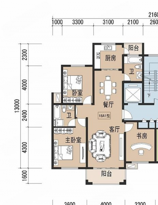 城市嘉苑 4室2厅2卫 141.5m&sup2;