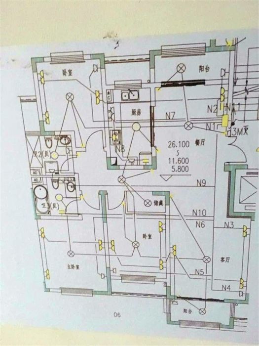 城市嘉苑 3室2厅2卫 136.00m&sup2;