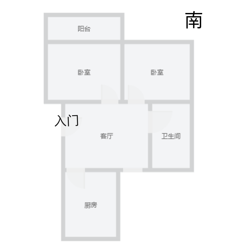 延寿巷18号 2室1厅1卫 66m&sup2;