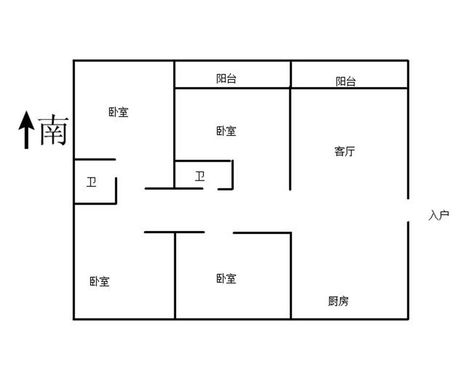 天安花园 4室1厅2卫 198m&sup2;