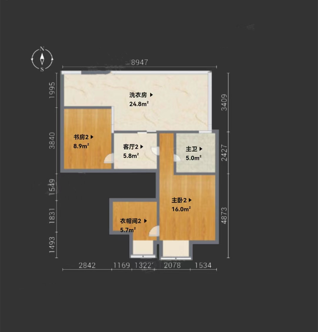 优山美地花园南区 3室2厅2卫 173.00m&sup2;