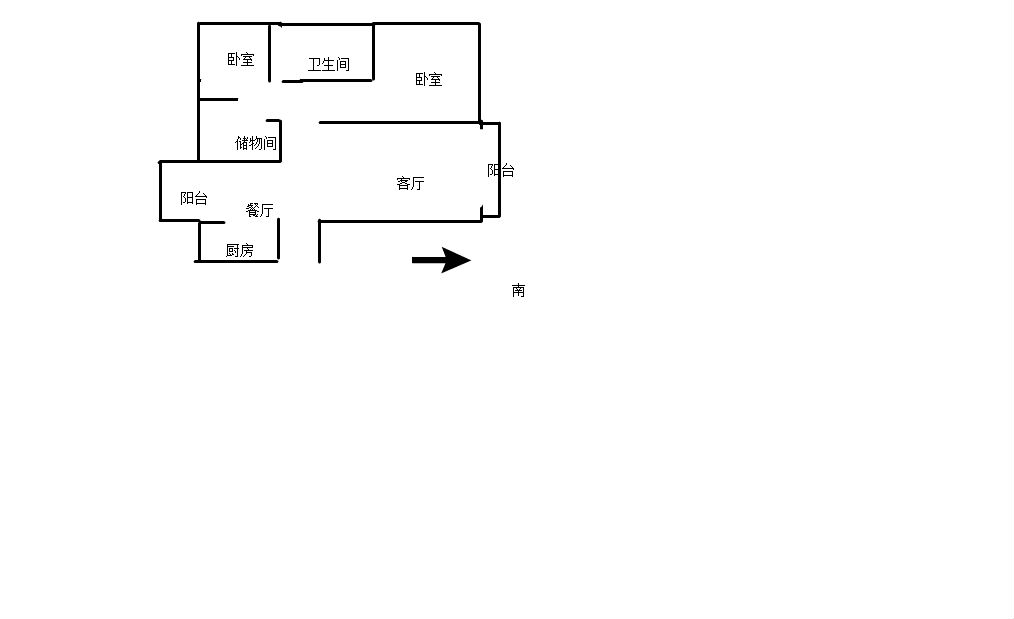 中南世纪城南区 4室2厅2卫 140.00m&sup2;