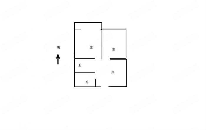 城南新村(崇川区) 2室1厅1卫 61m&sup2;