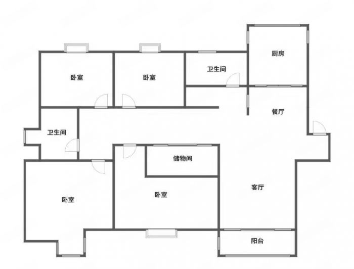 苏建花园城 4室2厅2卫 138.5m&sup2;