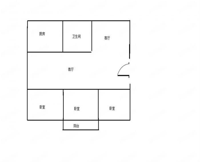 文峰新村 3室2厅1卫 128m&sup2;