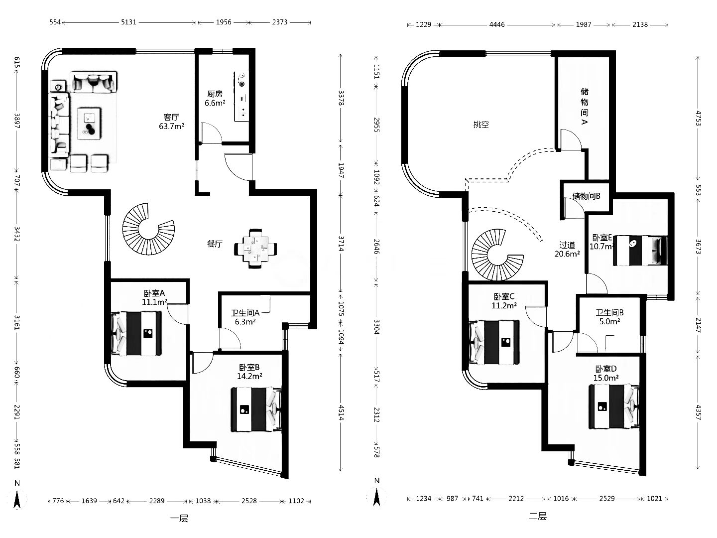 绿城玉兰公寓 5室2厅2卫 246.32m&sup2;