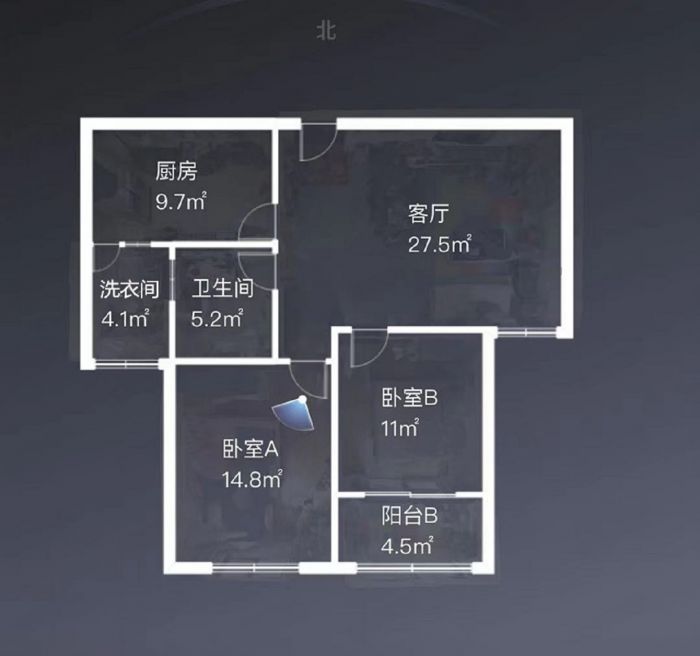 江景苑小区 2室1厅1卫 98m&sup2;