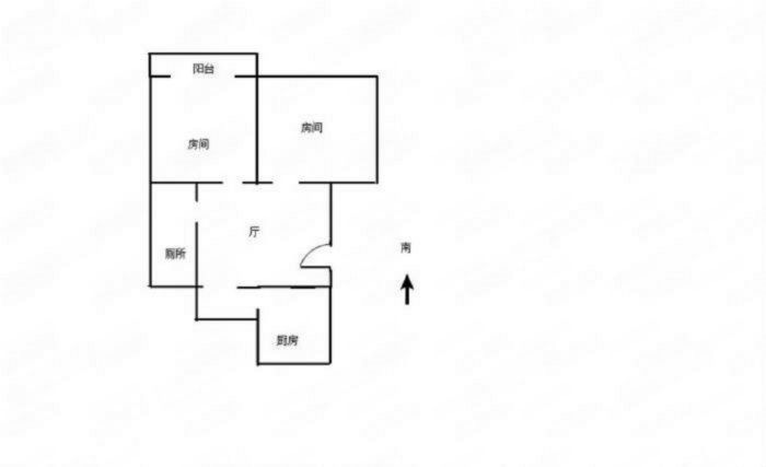 城南新村(崇川区) 2室1厅1卫 62m&sup2;