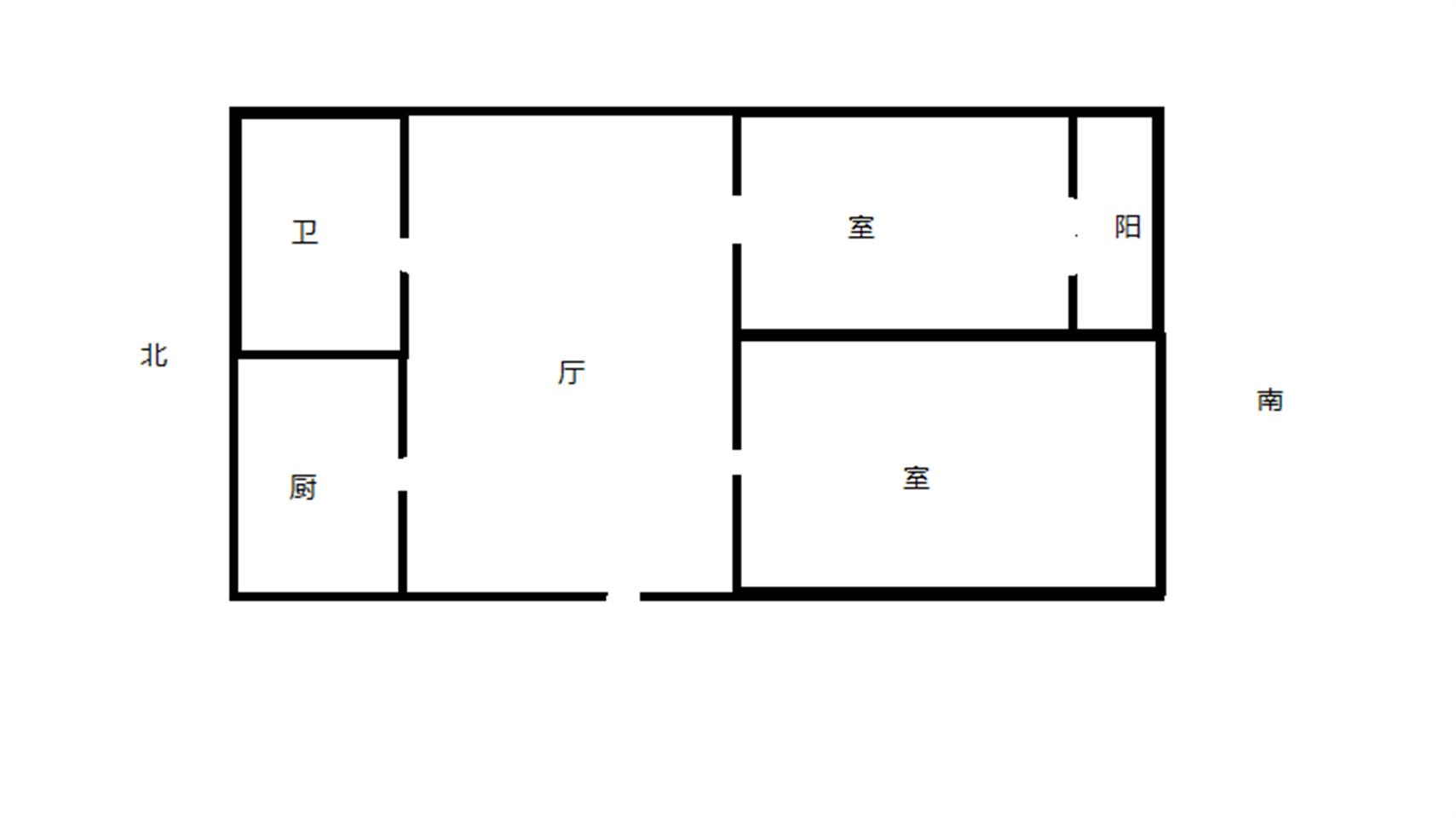 新建路新村 3室1厅1卫 69.8m&sup2;