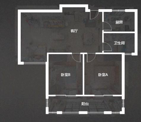 龙田花苑一期 2室2厅1卫 99m&sup2;