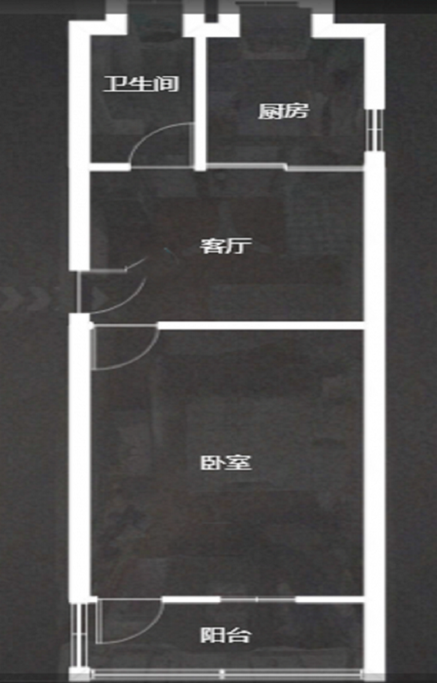 紫东南苑北区 1室1厅1卫 60.00m&sup2;