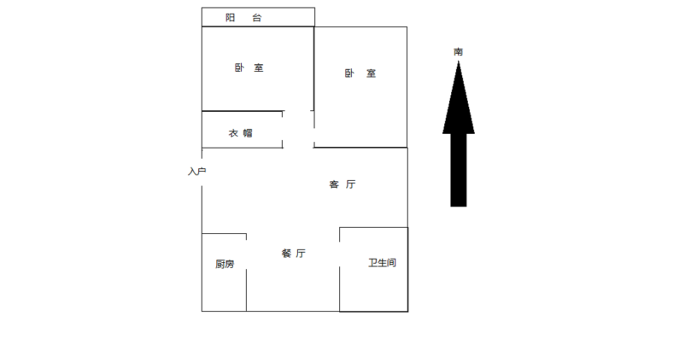 名都广场 2室2厅1卫 150m&sup2;