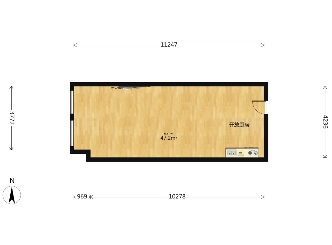 南通万达广场 室厅卫 75m&sup2;