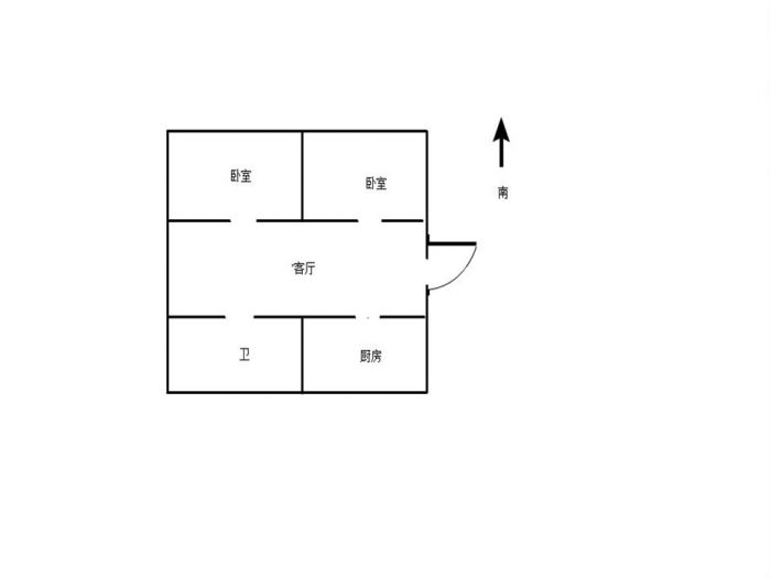 南川园新村 2室1厅1卫 58m&sup2;