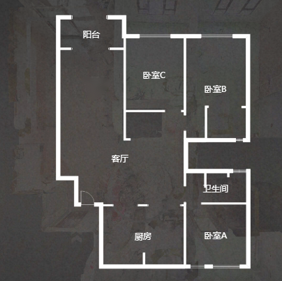盛和九里香堤一期 4室2厅2卫 156.76m&sup2;