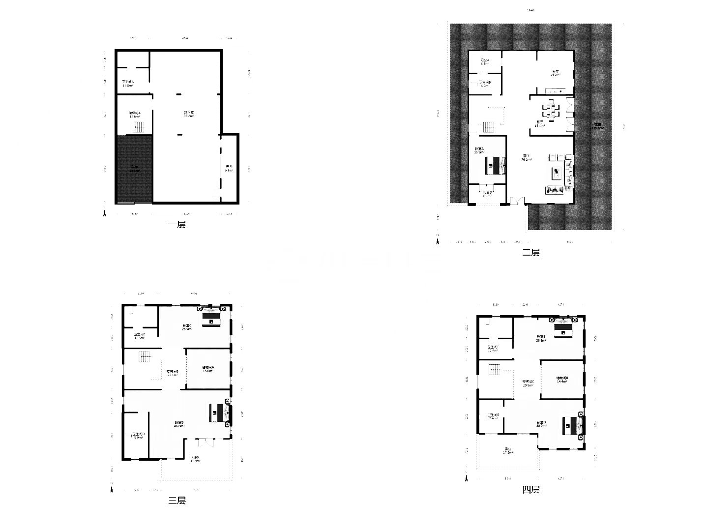 顺发御园 4室2厅3卫 370m&sup2;