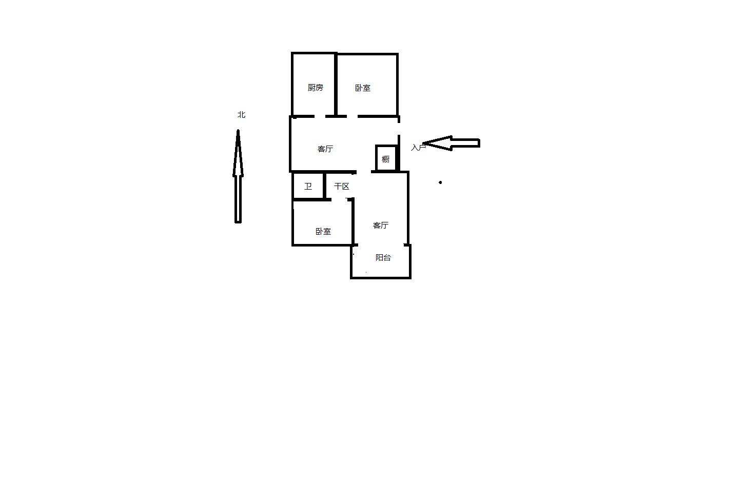 濠河经典苑 1室厅卫 106m&sup2;