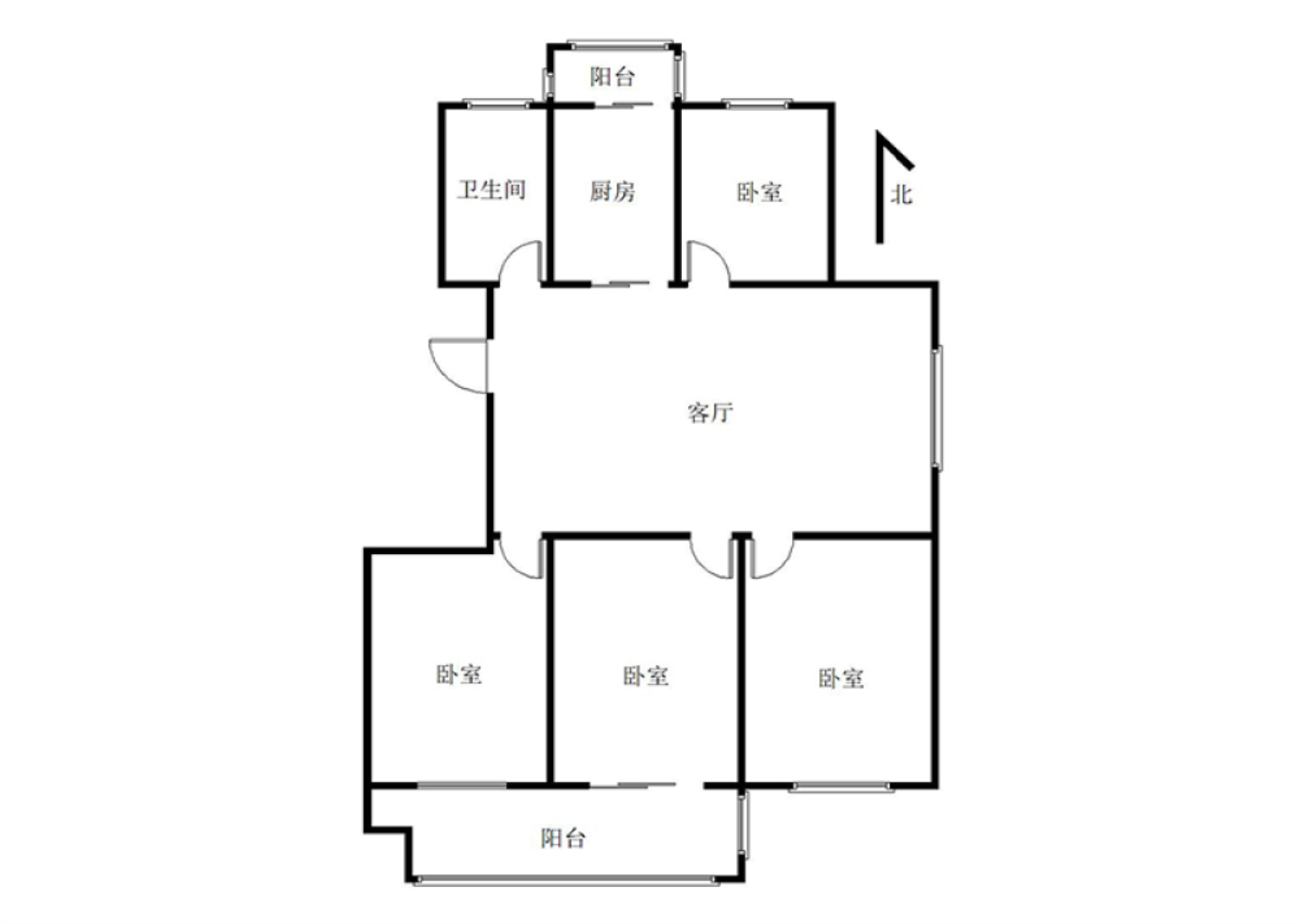 幸福人家 4室1厅1卫 141m&sup2;