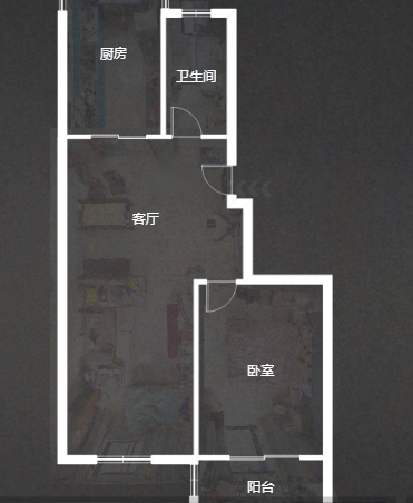 星富花园 2室2厅1卫 82.35m&sup2;