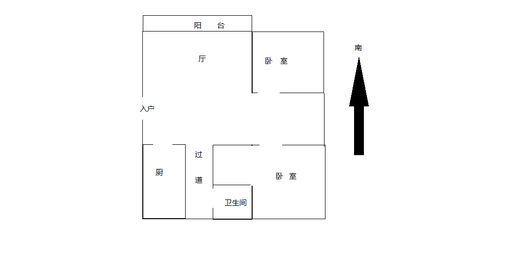 金恒家园 2室2厅1卫 104m&sup2;