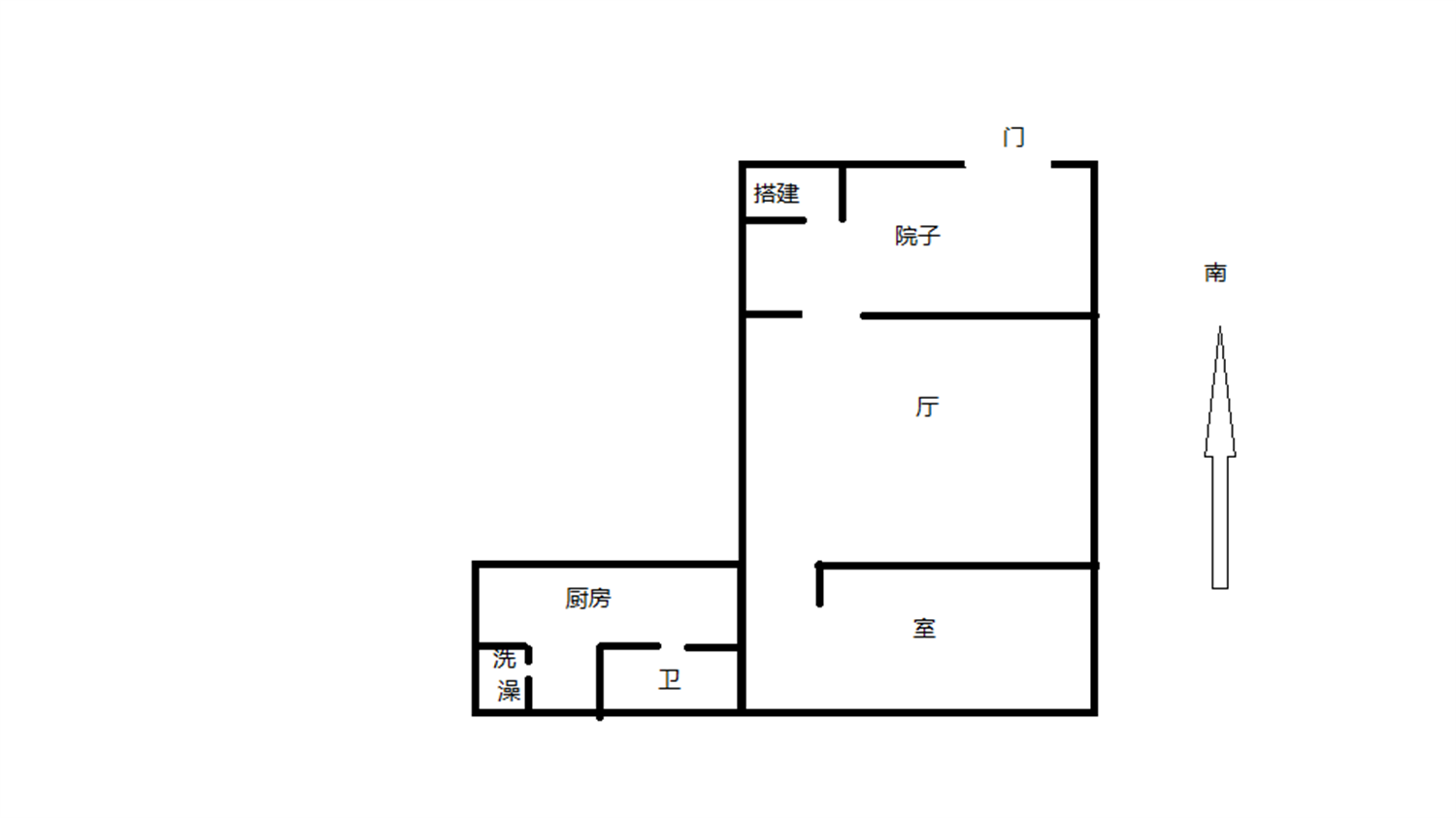 新建路新村(新建花苑) 2室1厅1卫 52m&sup2;