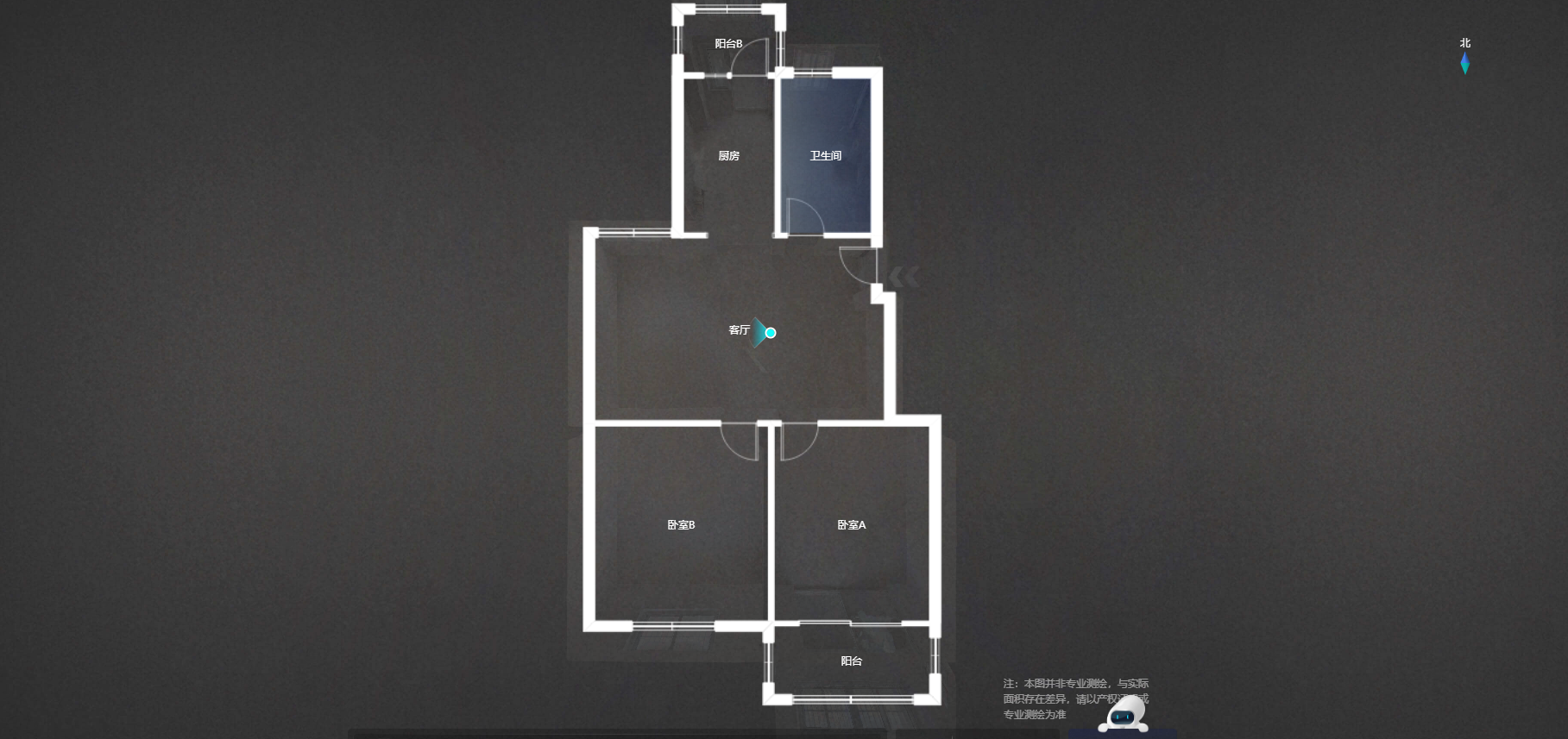 公园南苑 2室1厅1卫 100m&sup2;